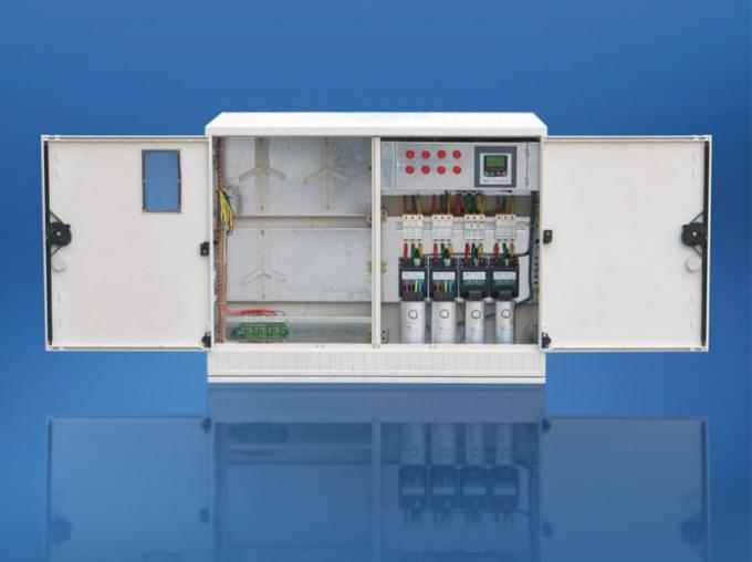 Floor Standing Power Distribution Panel Grey Smooth Surface Low Voltage