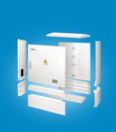 Floor Standing Power Distribution Panel Grey Smooth Surface Low Voltage